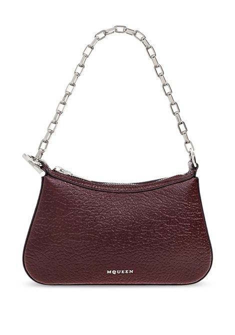 Pochette McQueen T-Bar Mini in Rosso Oxblood ALEXANDER MCQUEEN | 813553-1VDGB6408